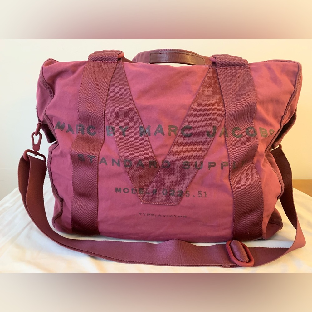 Marc By Marc Jacobs Standard Supply Bordeaux Nylon Weekender Bag